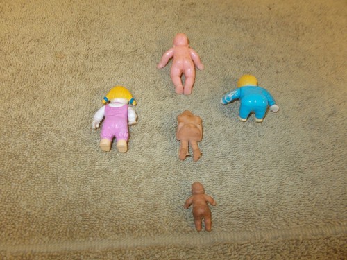 LOTTO BAMBOLE BIMBO PICCOLE VINTAGE GOMMA PLASTICA - Foto 4 di 13