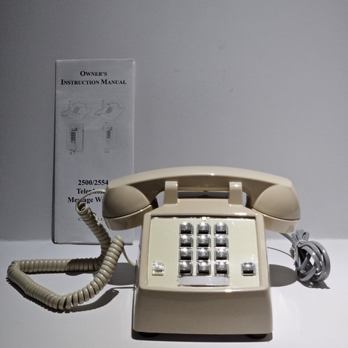 Cortelco 250044 Classic Desk Single Line Phone - Beige