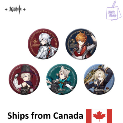 Hoyoverse Genshin Impact Official Fatui Harbinger Character Pins Arlecchino