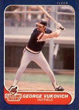 George Vukovich #598 1986 Fleer