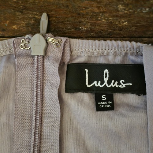 Lulus Forevermore Grey Skater Dress Sz S - Picture 6 of 7