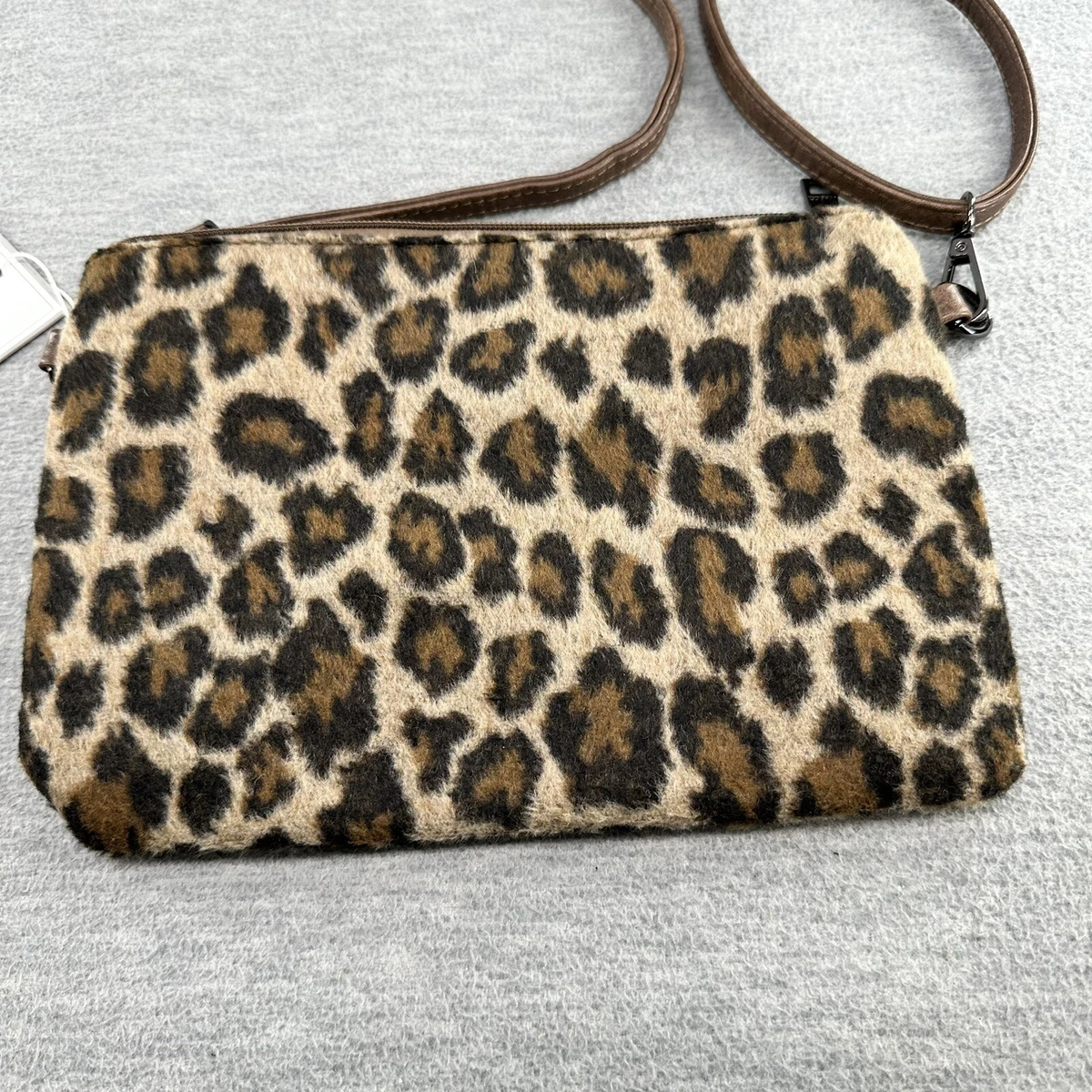 Jen & Co. Leopard Print Fur Crossbody Purse | eBay