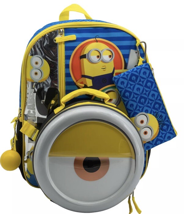 MINIONS BACKPACK/LUNCHBOX/PENCILCASE SET SUPER CUTE!!