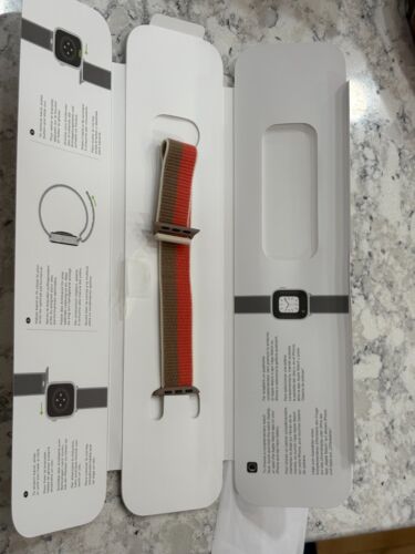 Original Apple Watch Sport Loop Band Pink Pomelo/Tan 38mm 40mm 41mm OPEN BOX - Picture 3 of 5