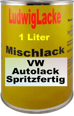 1 L spritzfertiger Lack für VW Reflex Silver Farbcode LA7W / 8E / 8E8E Bj. 1997