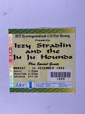 Izzy Stradlin And The Ju Ju Hounds Ticket Town & Country Club 14. Dezember 1992