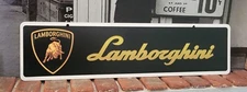 Lamborghini aluminum display sign  6" x 24"