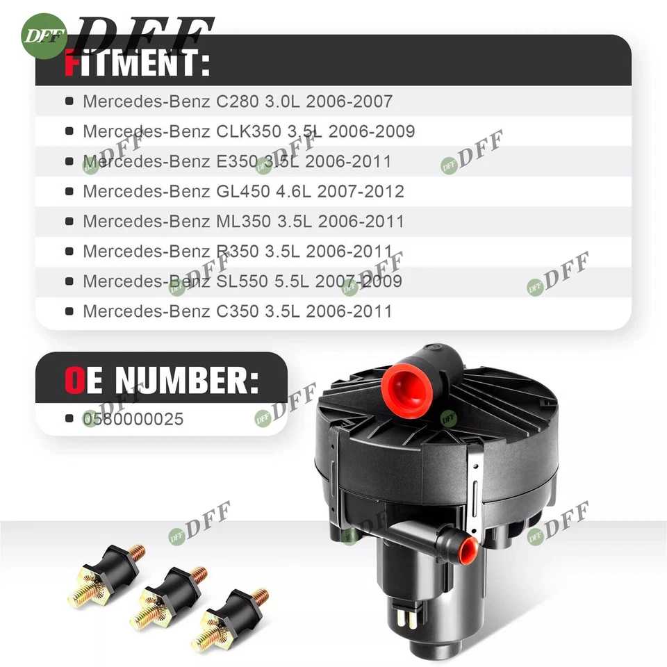 Bomba de aire secundaria BOSCH inyección de aire smog para Mercedes 0001405185 0580000025 Foto 2 de 4