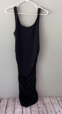 Fashion Nova Black Body Con Style Sleeveless Dress Size M EUC