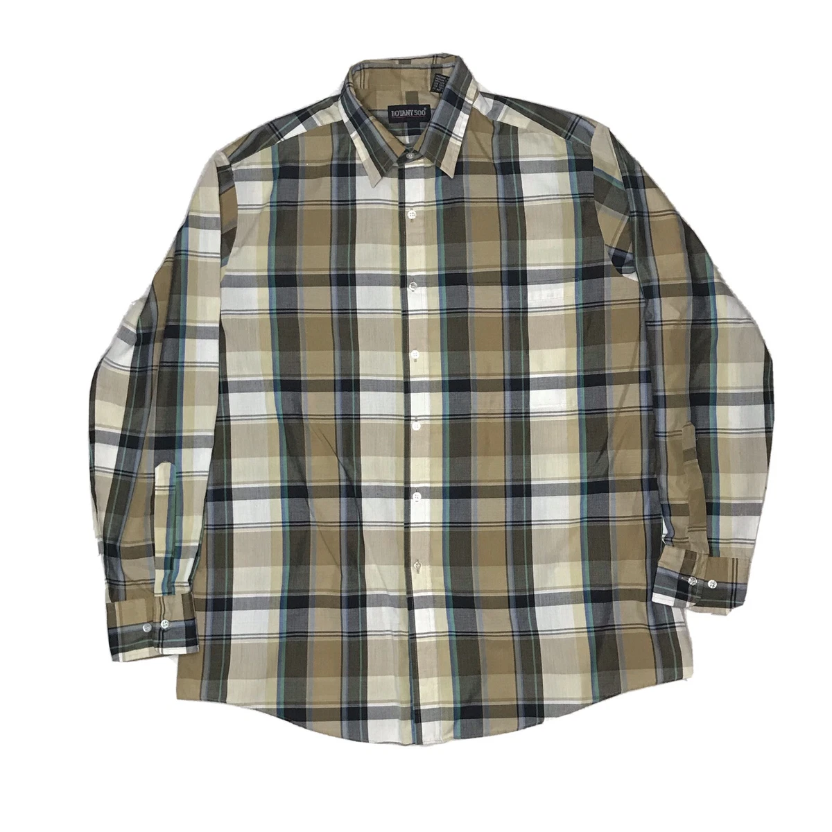 botany 500 dress shirts Botany 500 Mens Dress Shirt Long Sleeve w/ Pocket, Light Blue 15-1/5 (32/33)