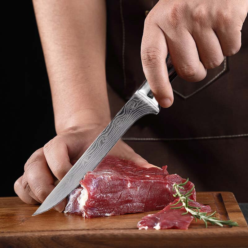 Professional Ultra Sharp Kitchen Boning Knife Meat Cleaver Fruit Knives Fit BBQ