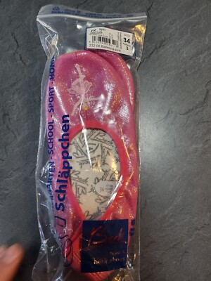 Beck Kinder Ballerina Ballerinas Pumps, Rosa Größe 2 EU 34 Neu mit Etikett