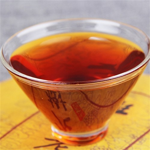 357g 2006 Pu'er Cooked Tea Cake Menghai Brown Mountain Old Tree Pu-erh Black Tea - Picture 9 of 12
