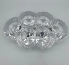 JL John Lewis Six Point Crystal Tea Light Votive Candle Holder Holds 6 VTG