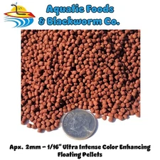 Ultra Intense Color Enhancing FLOATING Pellets for ALL Tropicals. Apx  2 mm