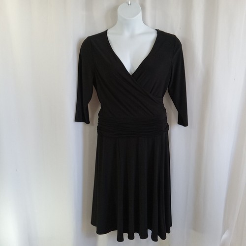 Robe Adrianna Papell Noire Taille 14 Longue Et Ajustée - Neuf Avec étiquettes