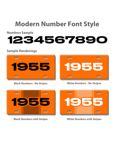 1930 Customizable License Plate - 15 colors - 4 font styles - Picture 13 of 67