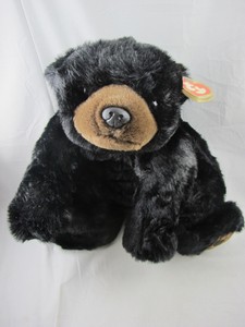 large stuffed black bear
