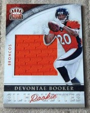 2016 Crown Royale Jumbo Rookie Silhouette Jerseys #27 Devontae Booker Relic 