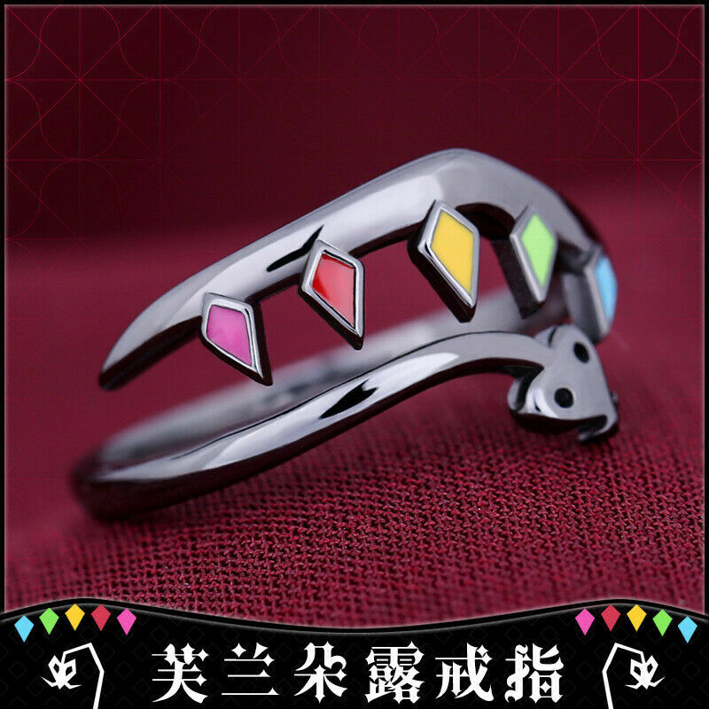 Touhou Project Flandre Scarlet Anime S925 Silver Finger Ring Pendant Adjustable