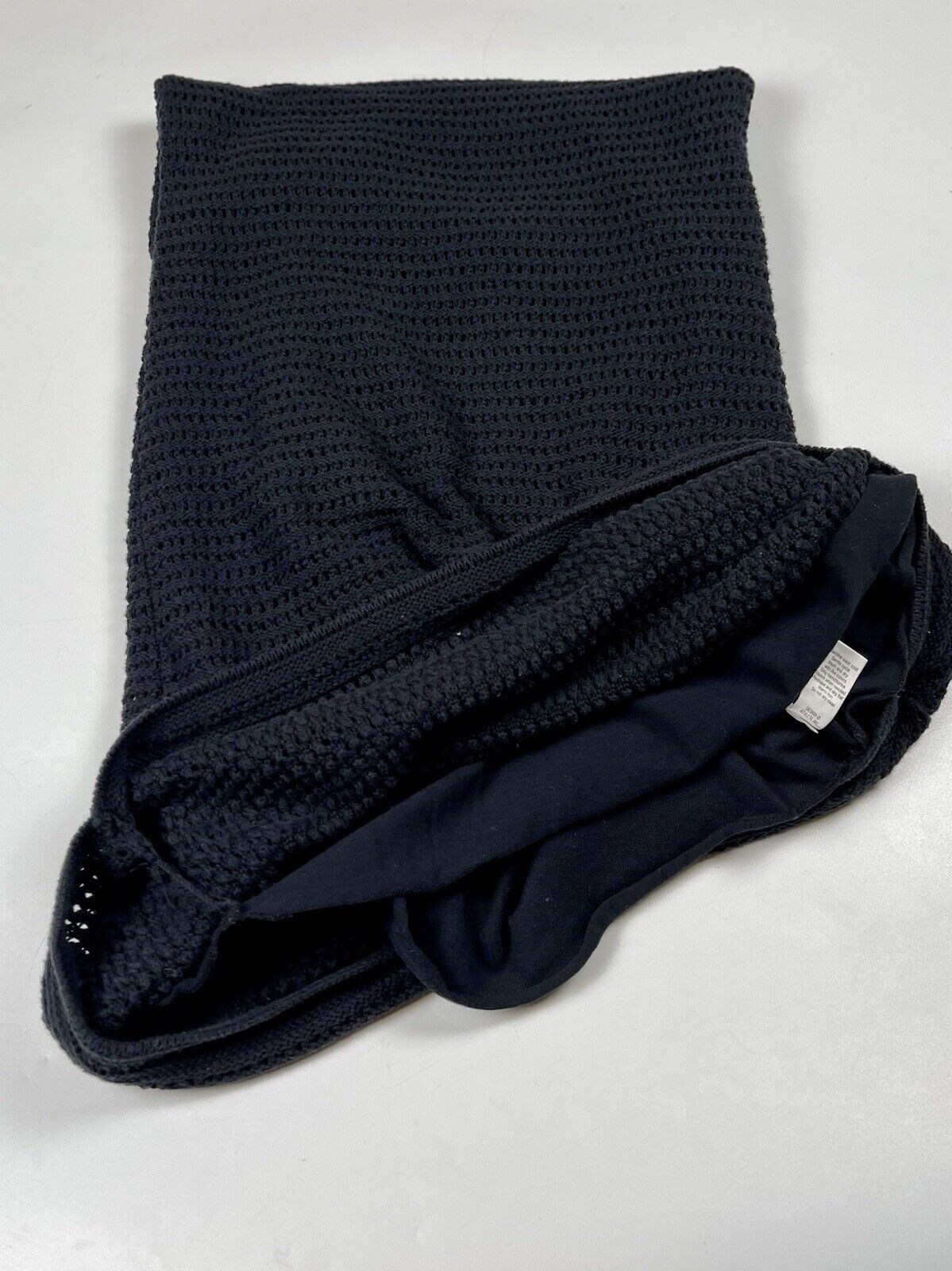 Athleta Kira Crochet Midi Tank Dress Black 100% C… - image 5