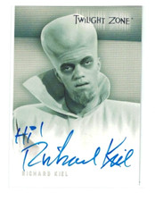 RICHARD KIEL Twilight Zone Rittenhouse Autograph Card A3 To Serve Man Auto