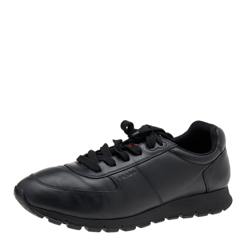 Prada Sport Black Leather Low Top Sneakers Size 43.5 | eBay Prada Sport Black Leather Low Top Sneakers Size 43.5 | eBay