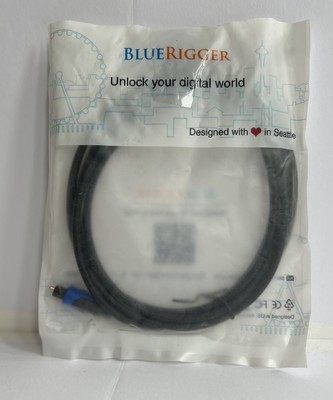 BlueRigger Digital Optical Audio Toslink Cable 6ft Fiber Optic