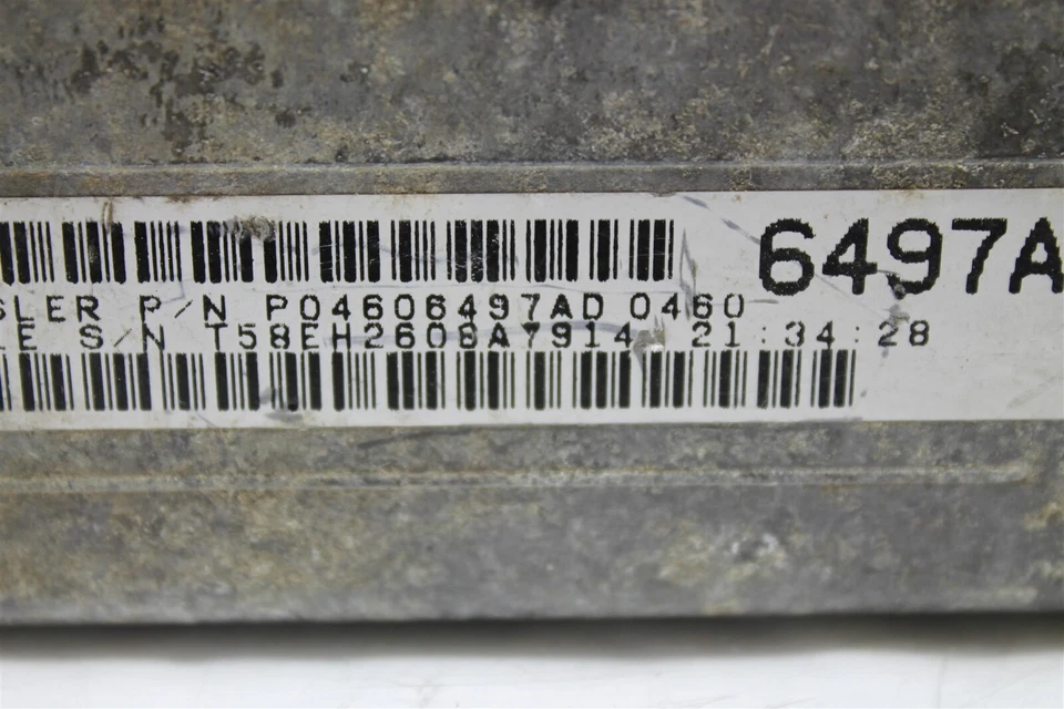 Unidade de controle de motor 4606497AD Dodge Avenger Sebring 1999 2.5 módulo ECU 6C1 592 - Imagem 3 de 4