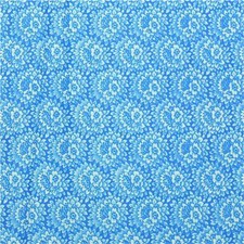 Packed Floral, Baby Blue White Flowers, A Benartex Cotton Fabric, Per 1/2 Yd