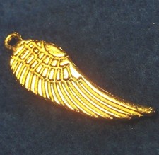 20Pcs. Tibetan 30mm Gold-Plated WING Angel Feather Pendant Charms Ear Drops AF73