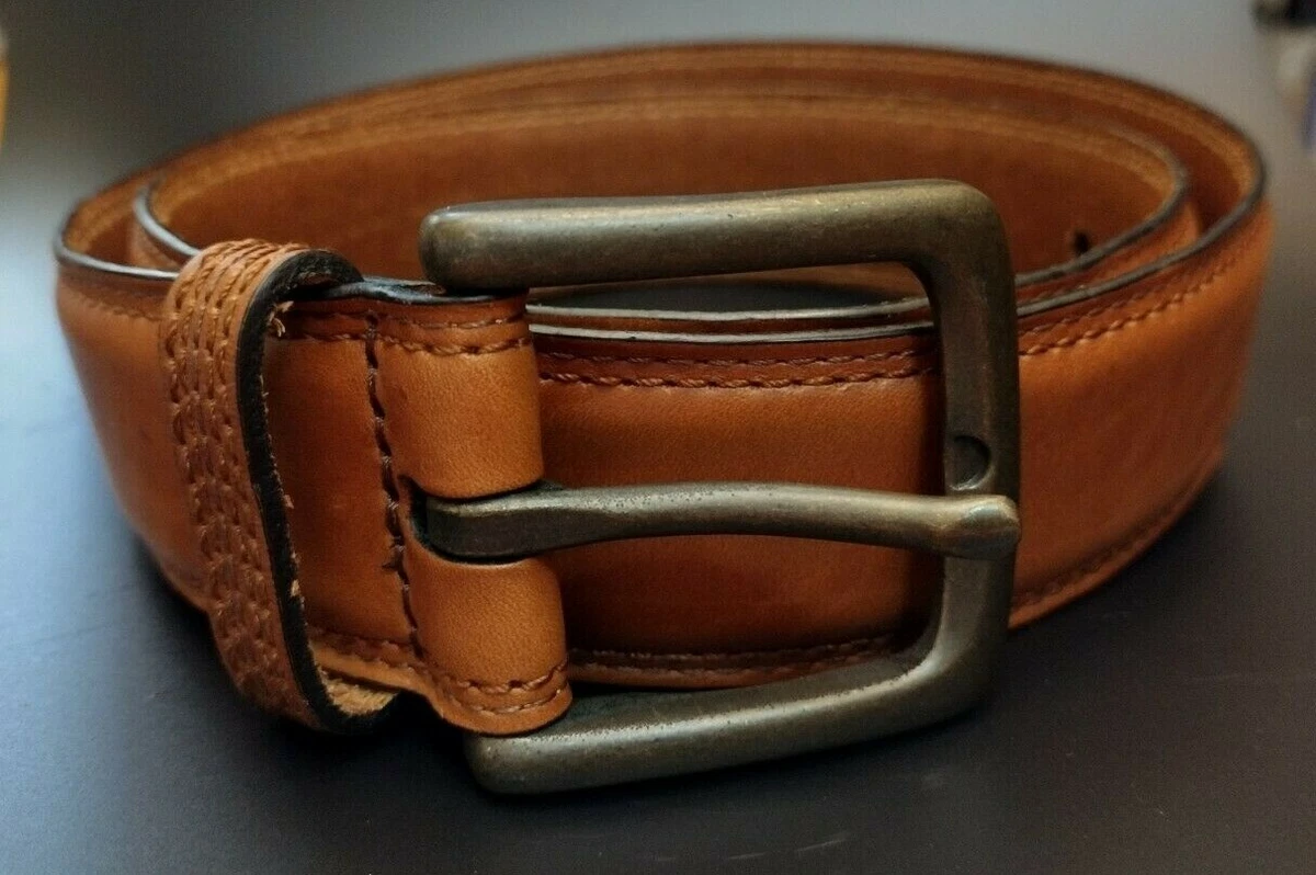 Fossil mens leather belts hot sale