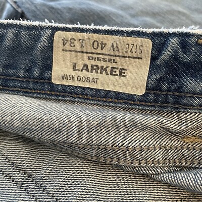 Vintage Diesel Larkee Jean Shorts Men 38x14 (Tag 40) Blue 008AT