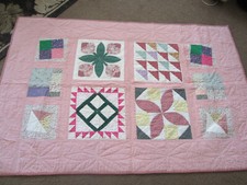 Cottage Style Handcrafted Quilt 38" x57"