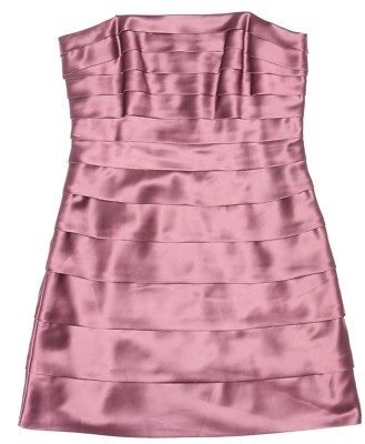 Laundry By Design Womens Currant Strapless Dress Sz 4 L109822