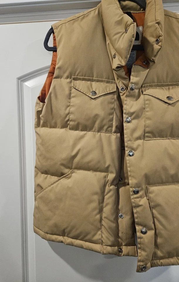 VTG Mens THE NORTH FACE Vintage 70’s/80’s Goose Down Puffer Vest Brown Tag Sz M. - Image 3 of 4