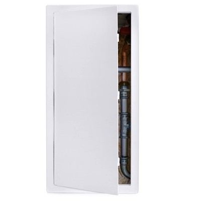 Plumbing Access Panel Drywall 14x29 Inch Plastic Door Removable Wall White