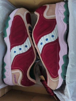 Size 9 - Jae Tips x Saucony Matrix No Shoes In The House - Cranberry