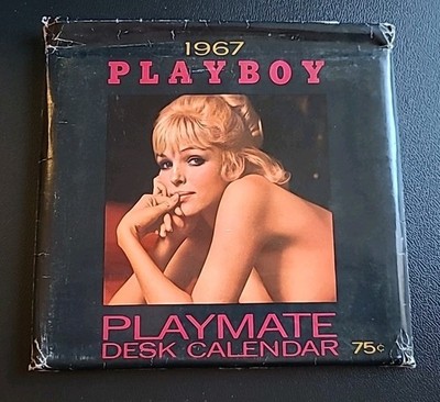 Vintage 1967 Playboy Playmate Desktop Calendar With Cover February-December 