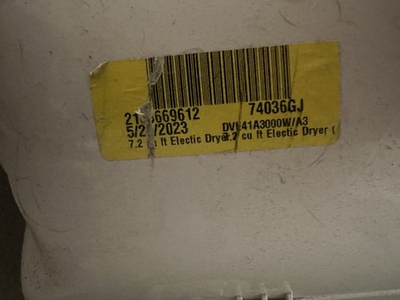 #ad Samsung Washer Dryer set 4.5 cu. ft. top load washer 7.2 cu. ft. electric dryer $425.00