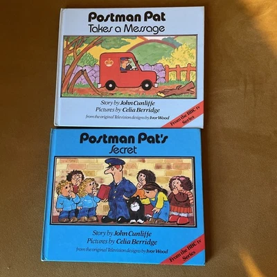 2 Vintage Postman Pat Books Pat’s Secret Takes A Message 1984 John Cunliffe - Image 1 of 2