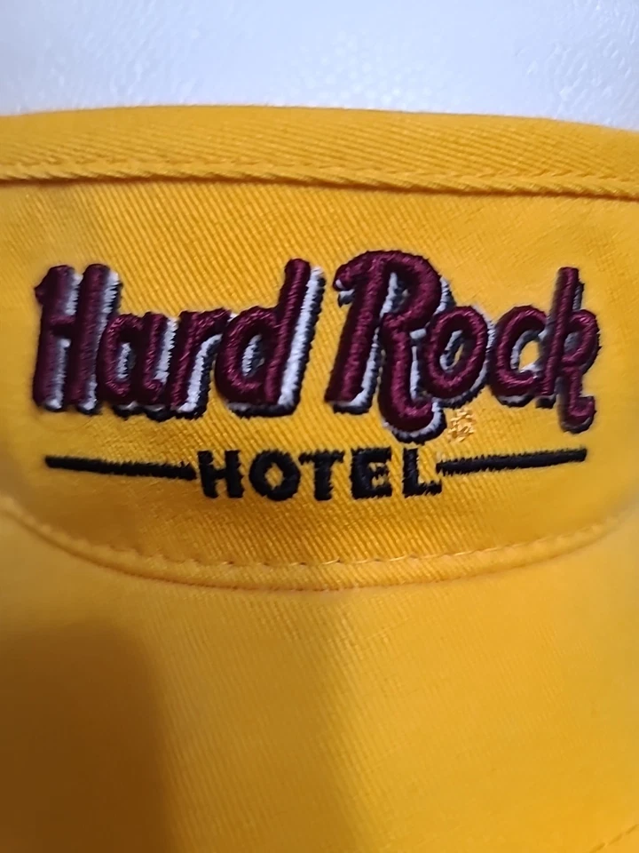 Parasol amarillo HARD ROCK HOTEL Gorra visera con gancho trasero y cierre de bucle Foto 2 de 4