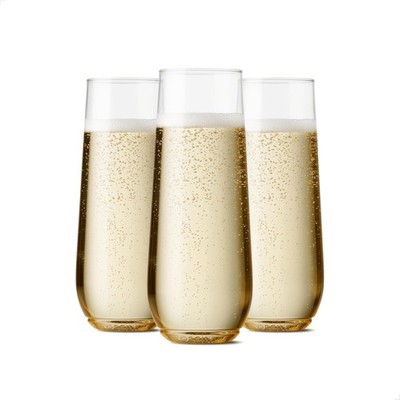 POP 9oz Flute Premium Quality Unbreakable & Crystal Clear Plastic Champagne