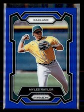 2024 Panini Prizm #254 Myles Naylor Blue Prizms #/199