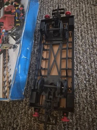 Vintage Playmobil 4106 Flatbed Car With Box