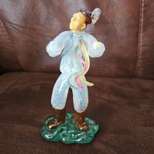 Vintage Czech Zelezny? Glass Musician? Figurine Broken Read