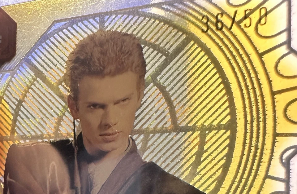 2024 Topps Star Wars High Tek Anakin Skywalker Throne Room (Gold Foil) #’d /50 - Image 3 of 3