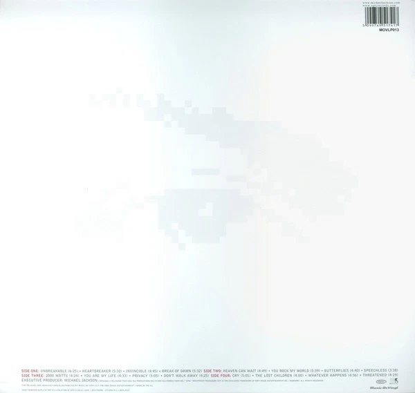 Michael Jackson / Invincible 2009 EU Reissue 2LP Music On Vinyl MOVLP013 - Image 2 of 4