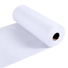 New Upgraded Heavy Weight White Iron-On Non-Woven Fusible Interfacing Heavy W...