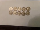 MURCURY  DIMES    LOT OF TEN  90% SILVER CIRCULATED COINS